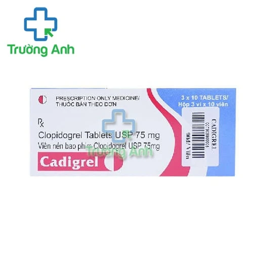 Cadigrel 75mg - Điều trị và dự phòng nghẽn mạch huyết khối