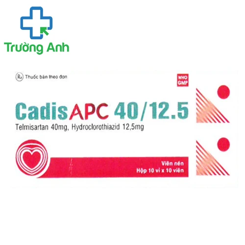 Cadisapc 40/12.5 - Thuốc điều trị tăng huyết áp hiệu quả