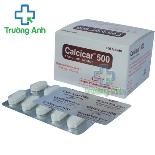 Calcicar 500 Tablet - Hỗ trợ điều trị loãng xương hiệu quả