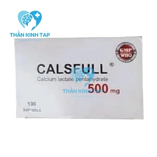 Calsfull 500mg - Thuốc giúp bổ sung calcium, hỗ trợ điều trị chứng loãng xương