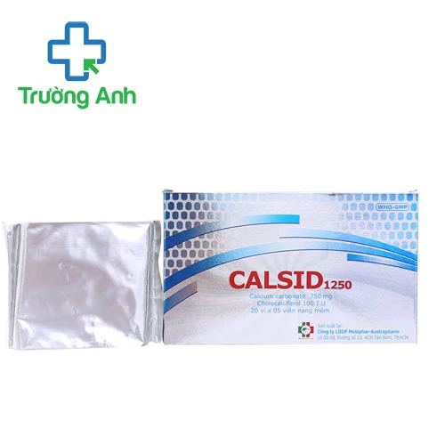 Calsid 1250 - Thuốc điều trị còi xương, loãng xương