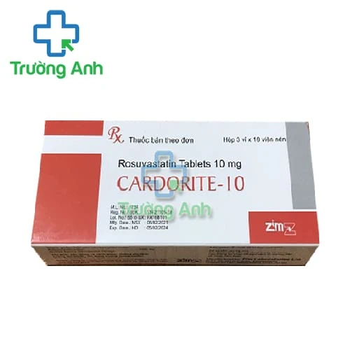 Cardorite-10 - Điều trị tăng cholesterol máu, tăng lipid máu