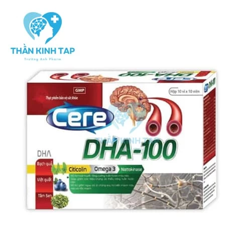 Cere DHA-100 - Hỗ trợ tăng cường tuần hoàn máu não