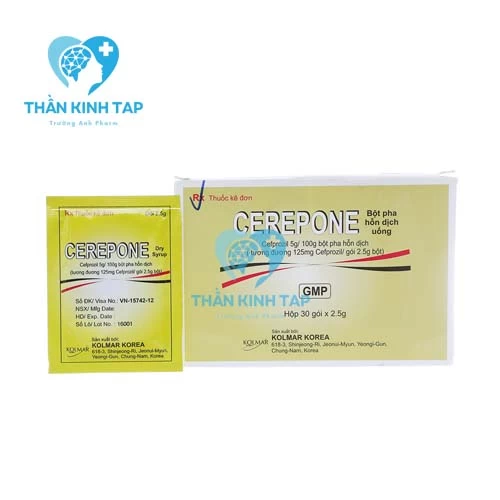 Cerepone 125mg Kolmar - Thuốc điều trị nhiễm khuẩn