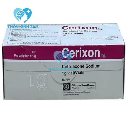 Cerixon inf - Ceftriaxon 1g Chong Kun Dang Pharm