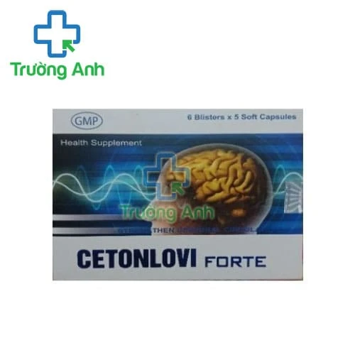 Cetonlovi Forte - Hỗ trợ điều trị và phòng ngừa tai biến mạch máu não, lưu thông máu