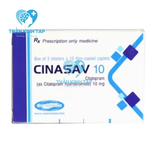 Cinasav 10mg SaViPharm - Thuốc điều trị trầm cảm, rối loạn lo âu