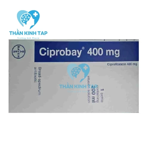 Ciprobay 400mg - Thuốc điều trị các bệnh viêm nhiễm khuẩn