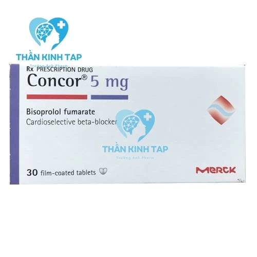 Concor 5mg - Điều trị bệnh tăng huyết áp, bệnh mạch vành