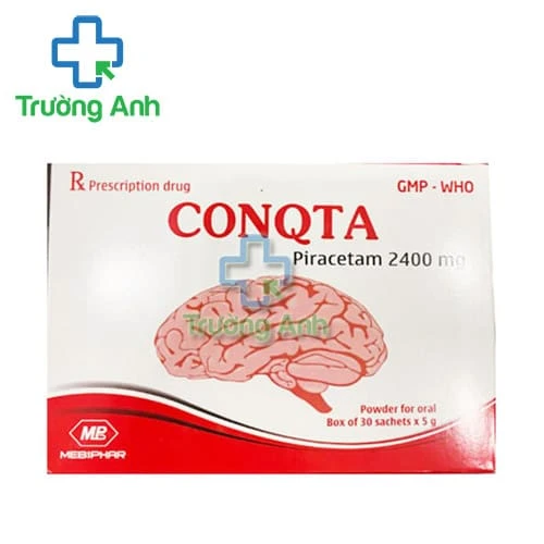 Conqta 2400mg Mebiphar - Thuốc điều trị rung giật cơ, suy giảm trí tuệ