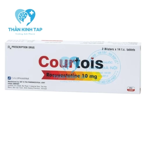 Courtois 10mg - Thuốc điều trị tăng cholesterol máu