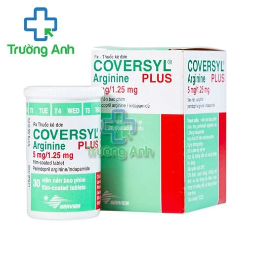 Coversyl Plus Arginine 5mg/1.25mg - Thuốc điều trị tăng huyết áp