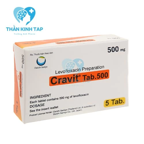 Cravit Tab 500 - Thuốc điều trị nhiễm khuẩn