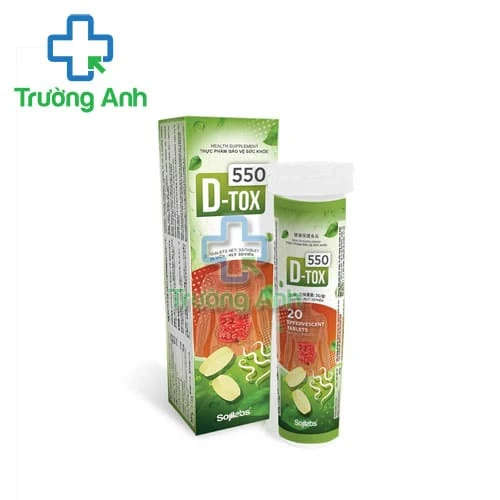 D Tox 550 - Hỗ trợ cải thiện chức năng hệ tiêu hóa hiệu quả