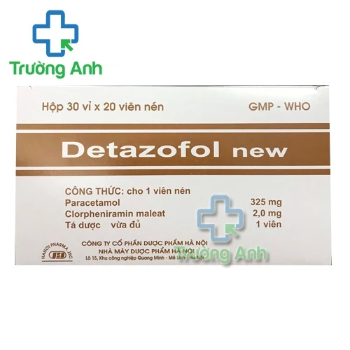 Detazofol New - Thuốc giảm đau hạ sốt rất hiệu quả