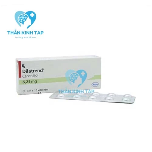 Dilatrend 6,25mg - Thuốc điều trị các bệnh tim mạch