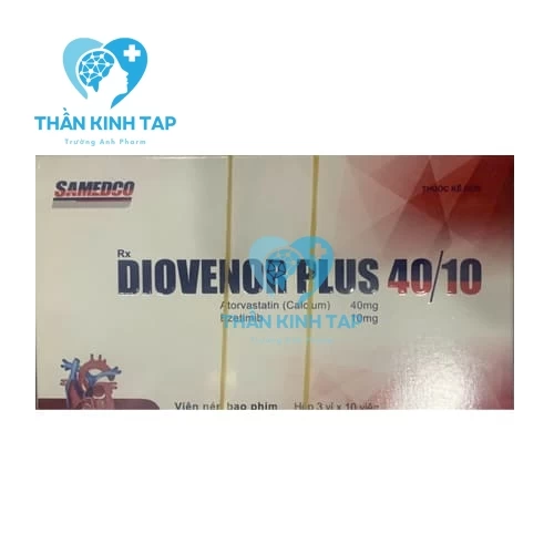 Diovenor Plus 40/10 - Thuốc làm giảm cholesterol máu