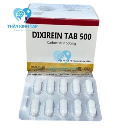 Dixirein Tab 500 - Điều trị rối loạn về tiết dịch phế quản