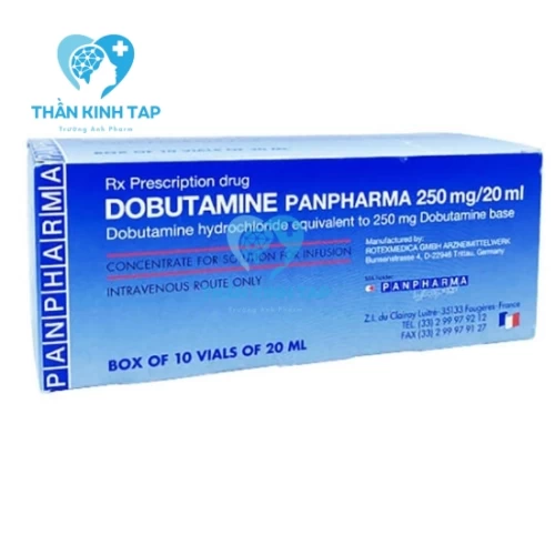 Dobutamine Panpharma 250mg/20ml - Điều trị mất bù tim