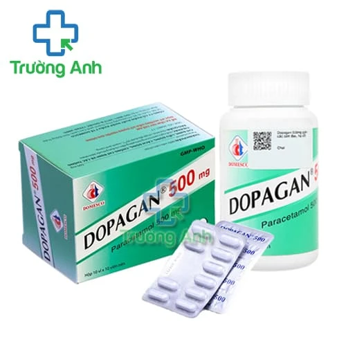 Dopagan 500mg Domesco (100 viên nén) - Thuốc giảm đau, hạ sốt từ nhẹ tới vừa