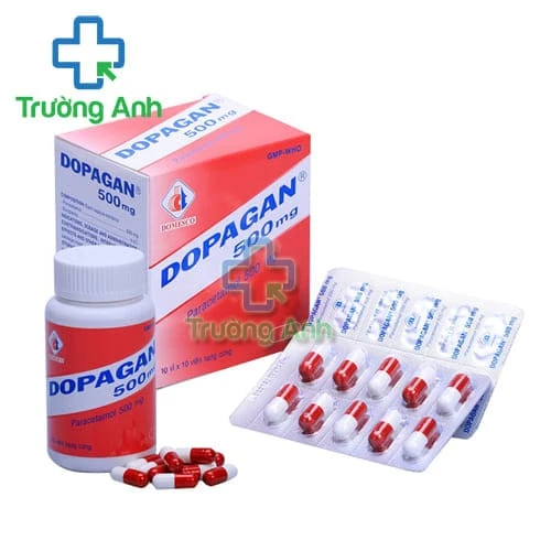 Dopagan 500mg Domesco (200 viên nang) - Thuốc giảm đau, hạ sốt nhẹ và vừa