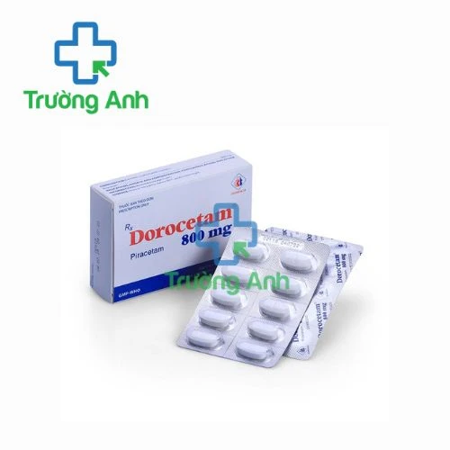 Dorocetam 800mg Domesco - Thuốc điều trị rung giật cơ nguồn gốc vỏ não, thiếu máu não, chóng mặt