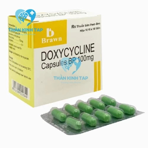 Doxycycline Capsules BP 100mg - Thuốc điều trị viêm niệu đạo