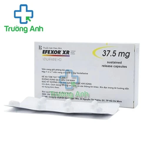 Efexor XR 37.5mg Pfizer - Thuốc điều trị trầm cảm, rối loạn lo âu