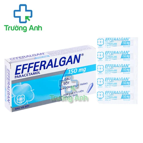 Efferalgan 150mg Upsa (viên đạn) - Thuốc giảm đau, hạ sốt cho trẻ em