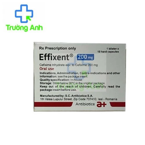 Effixent 200mg - Thuốc kháng sinh điều trị nhiễm khuẩn