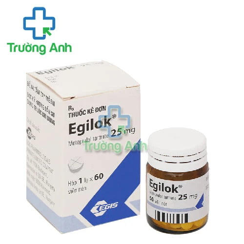 Egilok 25mg - Thuốc điều trị tăng huyết áp, đau thắt ngực