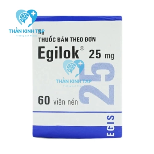 Egilok 25mg - Thuốc điều trị tăng huyết áp, đau thắt ngực