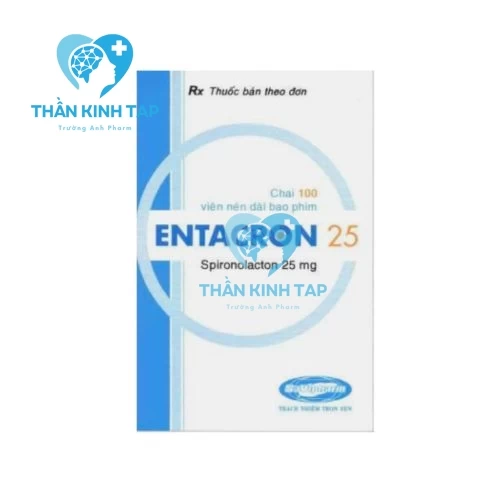 Entacron 25 - Thuốc điều trị phù gan, phù thận, phù tim hiệu quả