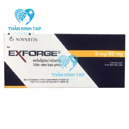 Exforge 50mg/80mg - Thuốc điều trị tăng huyết áp vô căn