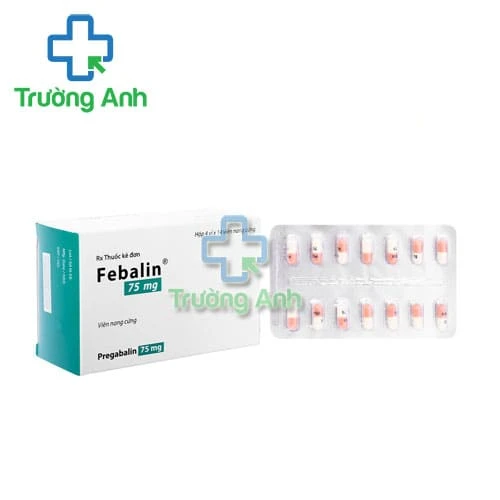 Febalin 75mg Ferrer - Thuốc điều trị đau thần kinh, động kinh