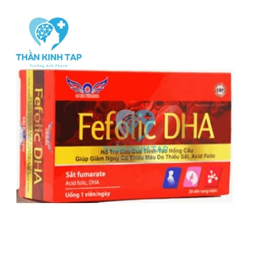 FEFOLIC DHA - Bổ sung sắt ngăn ngừa thiếu máu