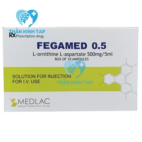 Fegamed 0.5 - L-Ornithin - L-Aspartat 500mg/5ml Medlac