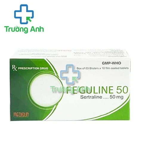 Feguline 50mg Medisun - Thuốc điều trị bệnh trầm cảm, rối loạn cưỡng bức ám ảnh