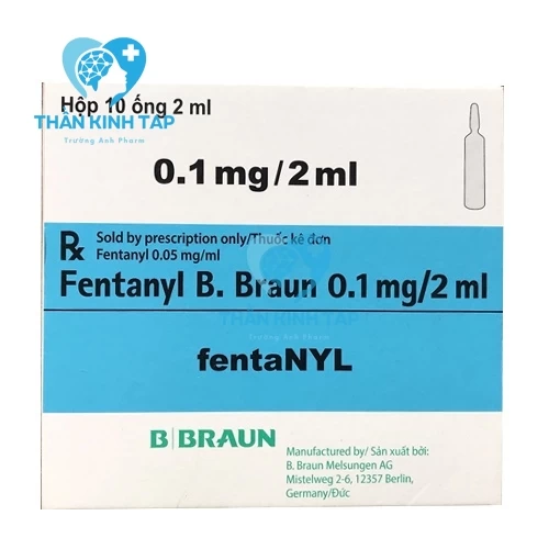 Fentanyl B.Braun 0.1mg/2ml - Thuốc giảm đau, gây mê an thần