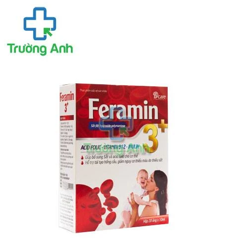 Feramin 3+ Giúp bổ sung sắt và acid folic cho cơ thể 