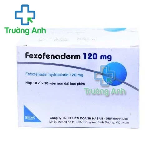 Fexofenaderm 120mg - Thuốc điều trị viêm mũi dị ứng