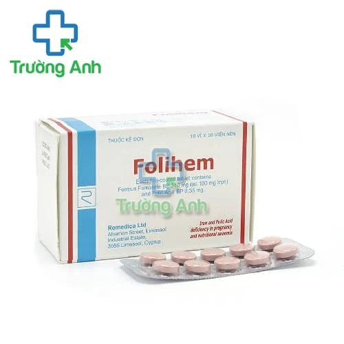 Folihem - Phòng thiếu máu do thiếu sắt và acid folic