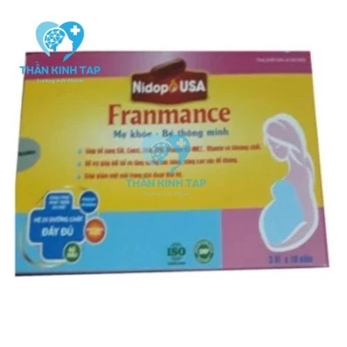 Franmance Ai-Len Pharma - Giúp bổ sung Sắt, Canxi, DHA, EPA, vitamin cho bà bầu