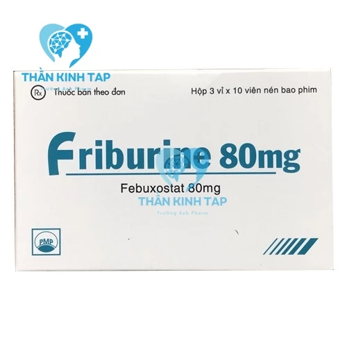 Friburine 80mg - Thuốc điều trị tăng acid uric máu ở bệnh Gout