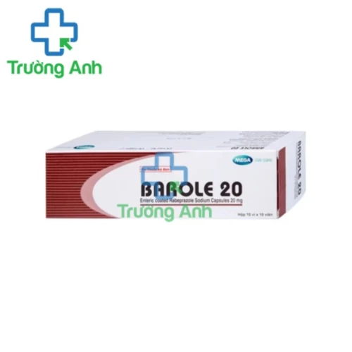 Barole 20 - Thuốc điều trị viêm loét, trào ngược dạ dày