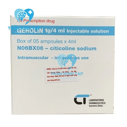 Gerolin 1g/4ml - Citicolin 1g Laboratorio Farmaceutico