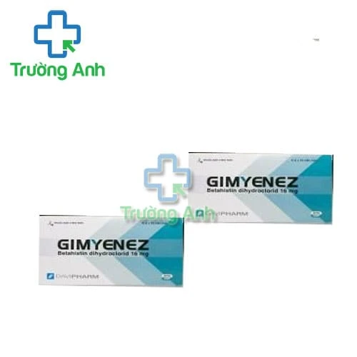 Gimyenez 16mg Davipharm - Thuốc điều trị hội chứng Meniere, chứng chóng mặt tiền đình