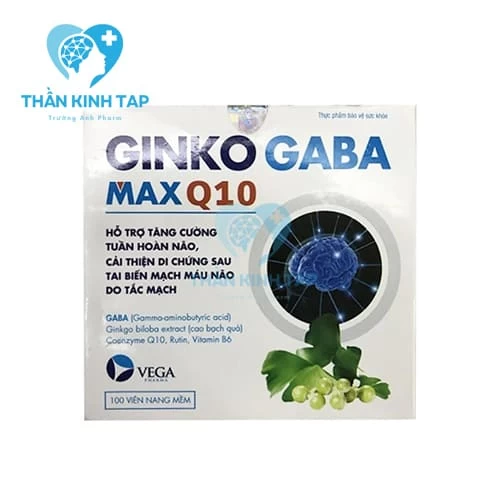 Ginko Gaba Max Q10 - Hỗ trợ tăng cường tuần hoàn não