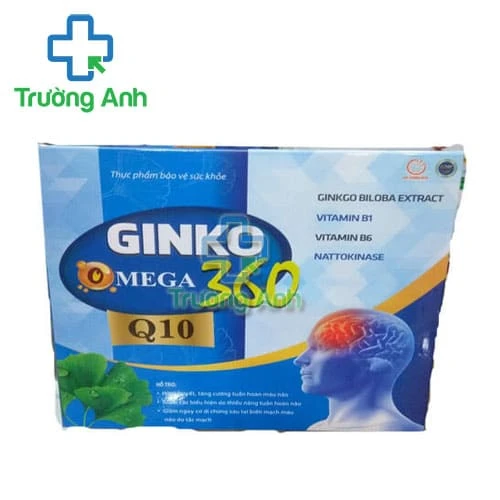 Ginko Omega 369 Q10 - Hỗ trợ hoạt huyết dưỡng não, tăng cường tuần hoàn máu não