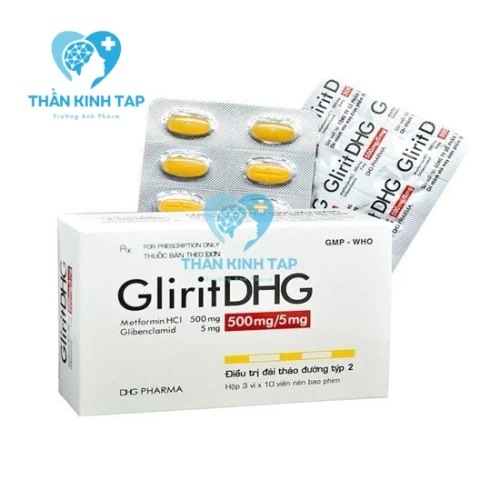 GliritDHG 500mg/5mg - Điều trị đái tháo đường týp 2